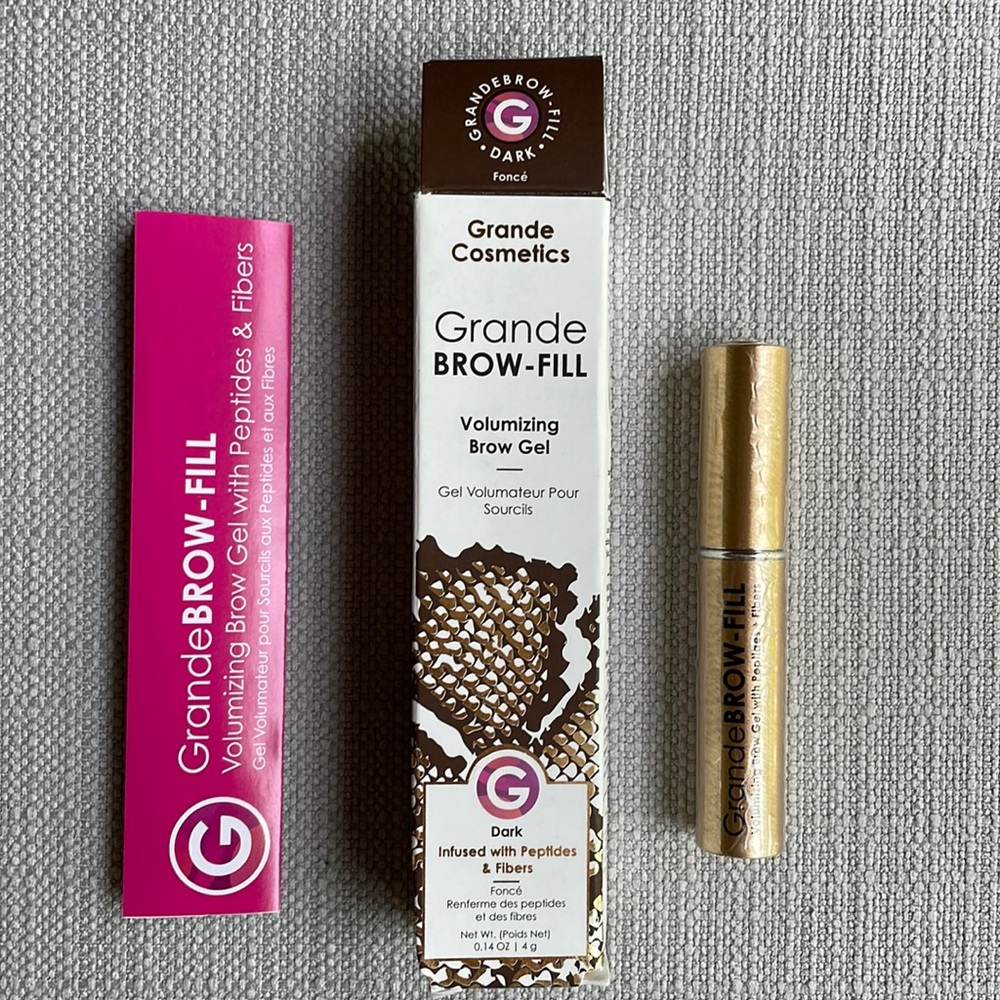 Grande BROW-FILL Volumizing Brow Gel infused with Fibers & Peptides